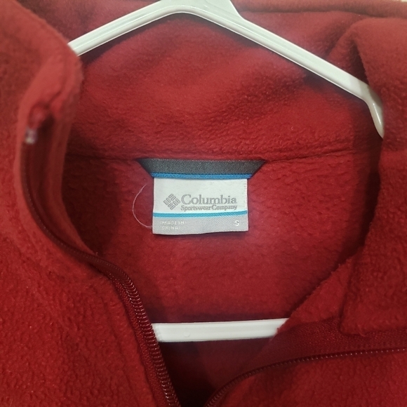 Columbia Full-Zip Fleece Red Size Small - Picture 3 of 10